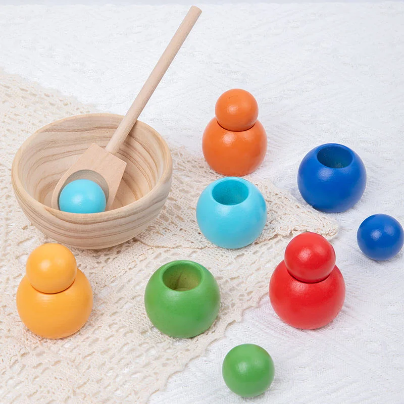 Montessori Coloring Ball and Cup Children Educational Learning Educational Toys