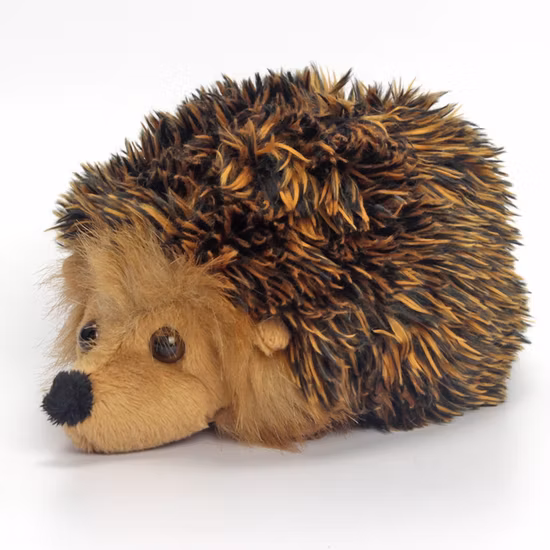 Custom Made 15cm Furry Stuffed Wild Animal Lifelike Soft Plush Hedgehog Toys