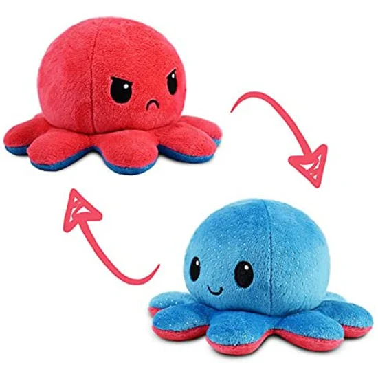 Главная Аксессуары Прекрасная мягкая двусторонняя игрушка Moody Octopus Plush