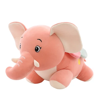 Индивидуальные крылатые слоны, плюшевые игрушки, большие уши, чучела, оптовая продажа, детские плюшевые игрушки со слонами