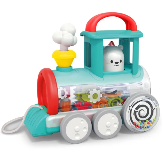 Новый лучший игрушечный поезд с толкателем, электромобиль, детские товары, оптовая продажа, маленькие игрушки для маленьких детей, детские развивающие пластиковые игрушки